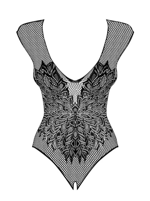 Body siatkowe erotyczne Obsessive czarne XL/XXL