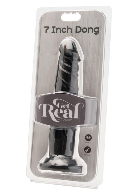 Dildo realistyczne ToyJoy Get Real czarne 18 cm
