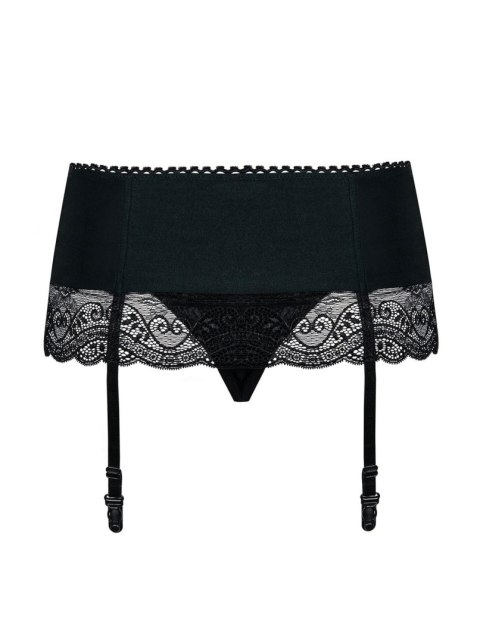 Koronkowy pas do pończoch Miamor z stringami Obsessive L/XL