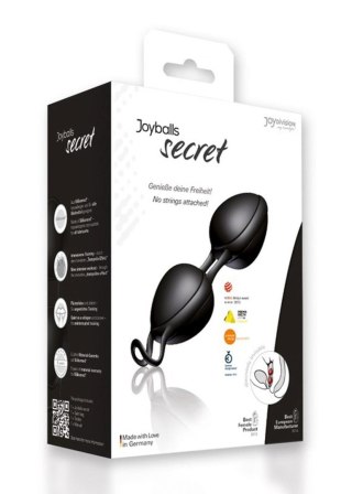Kulki Joyballs Secret silikonowe czarne 11 cm
