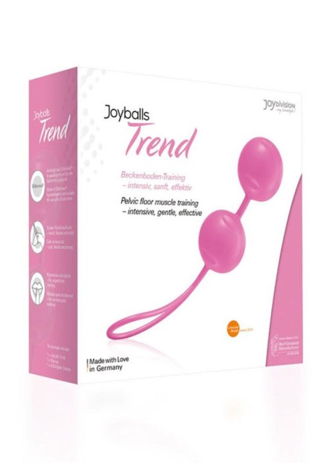Kulki gejszy Joyballs silikonowe różowe wodoodporne 3,5 cm