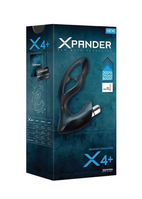 Masażer prostaty XPANDER X4+ silikonowy wibrujący USB mały
