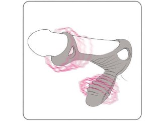 Pierścień wibrujący silikonowy Gladiator Adrien Lastic 9 cm z pilotem