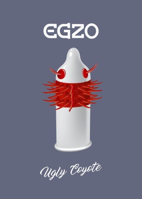 Prezerwatywy Egzo Ugly Coyote z wypustkami