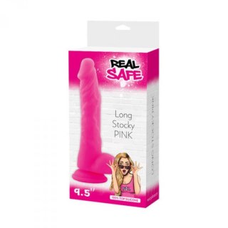 Realistyczne dildo silikonowe Real Safe różowe
