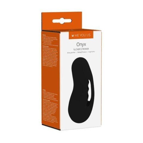 Masturbator Onyx Sucker Me You Us czarny TPE 13.5 cm wodoodporny