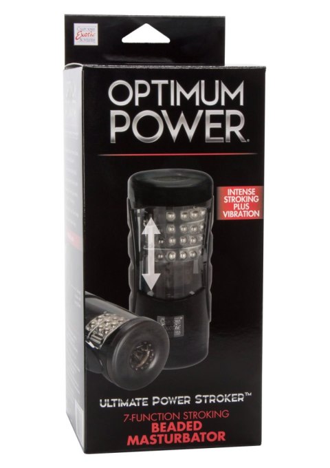 Masturbator wibrujący Calexotics Ultimate Power Stroker czarny 12,75 cm