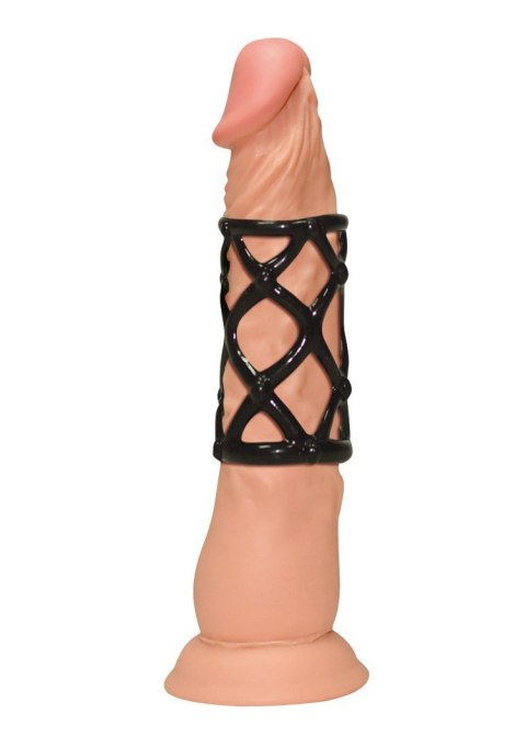 Nakładka na penisa You2Toys czarna TPE 6 cm