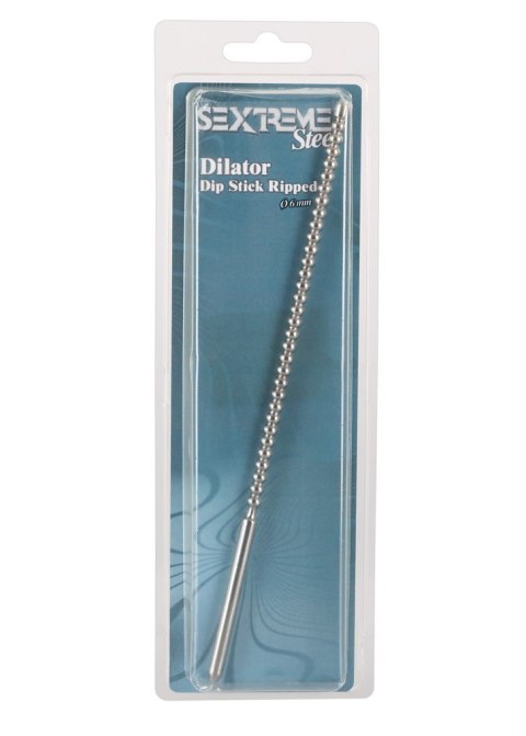 Penis plug stalowy Penisplug Dip Stick Ripped 6 mm 24 cm