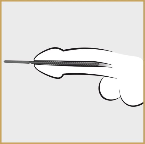 Penis plug stalowy Penisplug Dip Stick Ripped 6 mm 24 cm