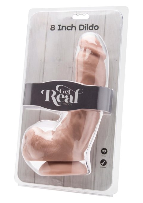 Realistyczne dildo ToyJoy z jądrami 20,5 cm jasna skóra
