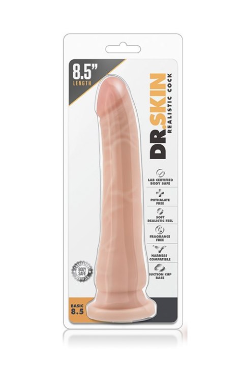 Dildo realistyczne z przyssawką Blush Dr. Skin 22 cm beżowe