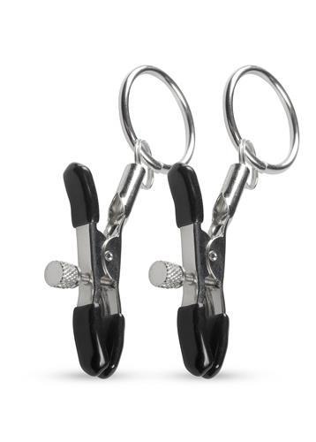 Klipsy na sutki metalowe EasyToys srebrne z pierścieniem