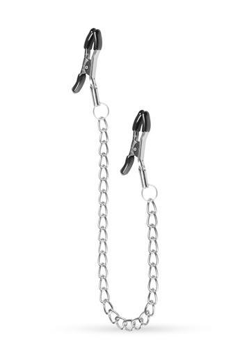 Klipsy na sutki z łańcuchem EasyToys srebrne 44 cm