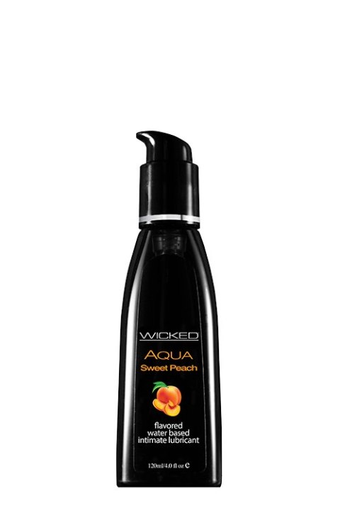 Lubrykant wodny smakowy brzoskwiniowy Wicked Aqua 120 ml