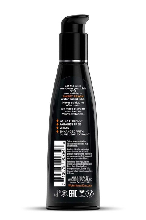 Lubrykant wodny smakowy brzoskwiniowy Wicked Aqua 120 ml