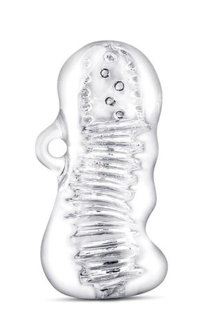 Masturbator M For Men Hand Tool przezroczysty TPE 11 cm