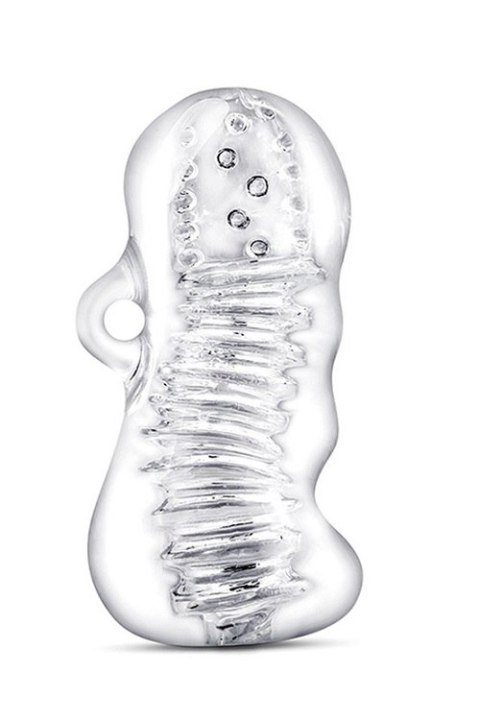 Masturbator M For Men Hand Tool przezroczysty TPE 11 cm
