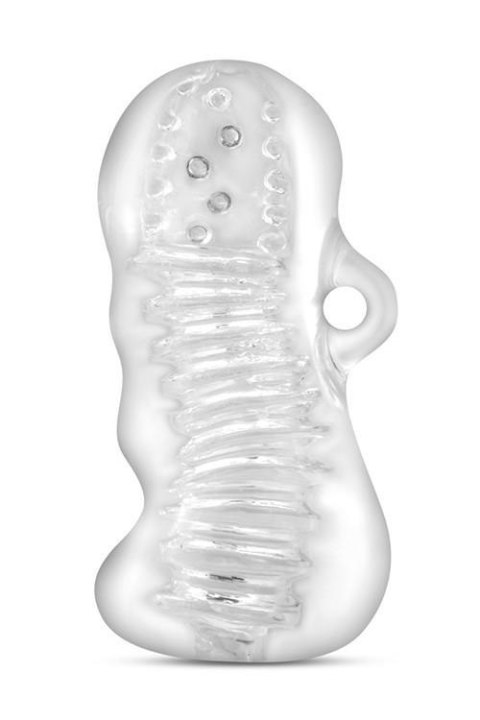 Masturbator M For Men Hand Tool przezroczysty TPE 11 cm