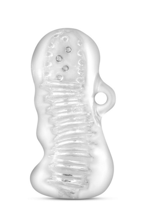 Masturbator M For Men Hand Tool przezroczysty TPE 11 cm