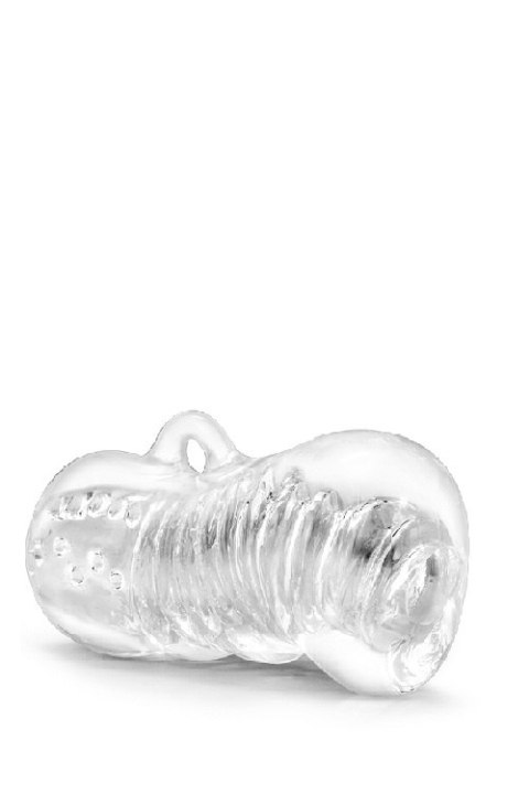 Masturbator M For Men Hand Tool przezroczysty TPE 11 cm