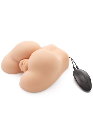 Masturbator wibrujący Fat Ass Fucker Hidden Desire jasna skóra 20 cm