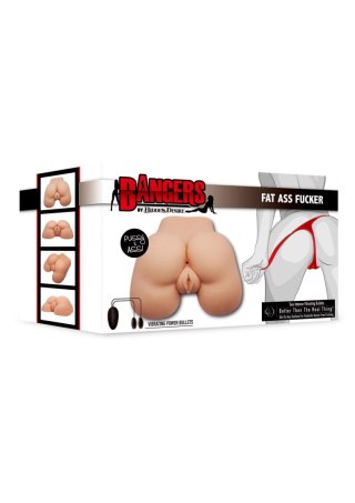 Masturbator wibrujący Fat Ass Fucker Hidden Desire jasna skóra 20 cm