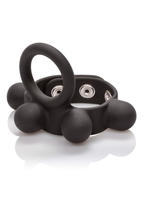 Pierścień ball stretcher Calexotics silikonowy średni czarny