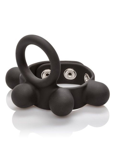 Pierścień ball stretcher Calexotics silikonowy średni czarny