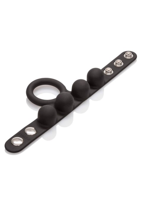 Pierścień ball stretcher Calexotics silikonowy średni czarny