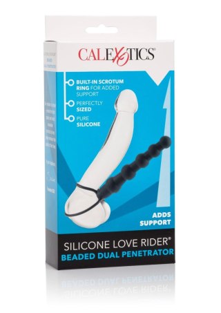 Podwójny penetrator silikonowy Calexotics czarny 14.5 cm