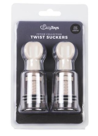 Pompki na sutki i łechtaczkę EasyToys transparentne małe 10 cm 2 szt