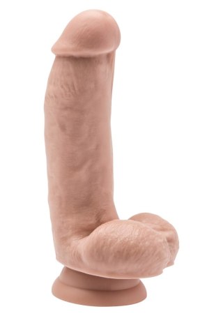 Realistyczne dildo z jajami ToyJoy 15 cm jasny odcień skóry