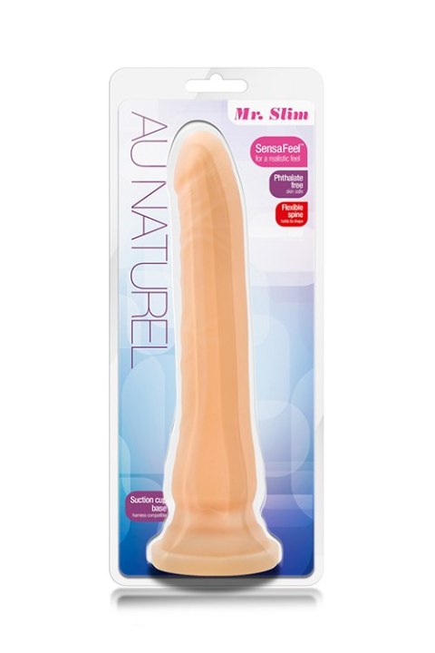 Dildo realistyczne Au Naturel Mr Slim beżowe z przyssawką