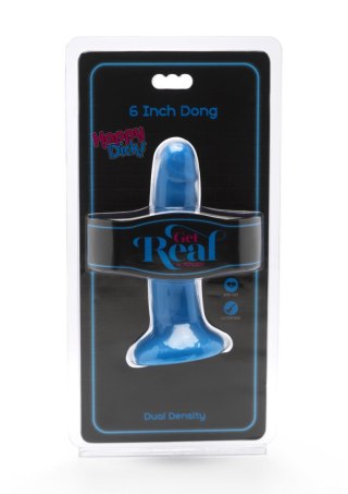 Dildo realistyczne Happy Dicks ToyJoy niebieskie 15 cm
