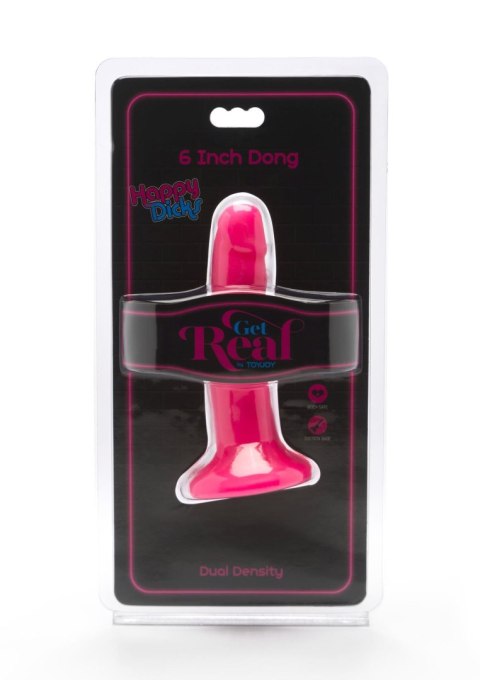 Dildo realistyczne Happy Dicks ToyJoy różowe 15 cm