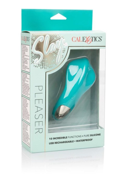 Masażer łechtaczki Slay Pleaser Aqua Calexotics 11.5 cm USB