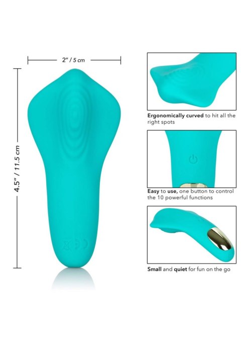 Masażer łechtaczki Slay Pleaser Aqua Calexotics 11.5 cm USB