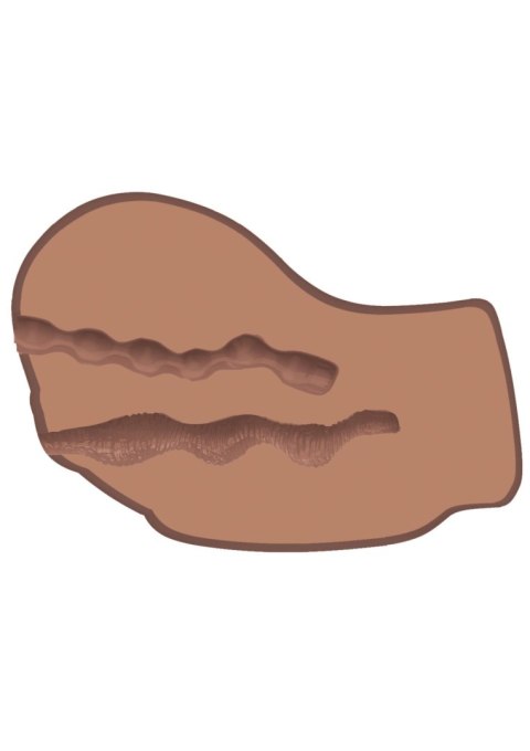 Masturbator wibrujący Hot Honey Rider Hidden Desire brązowy 16.5 cm