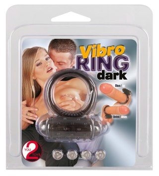 Pierścień wibrujący elastyczny You2Toys ciemny TPE