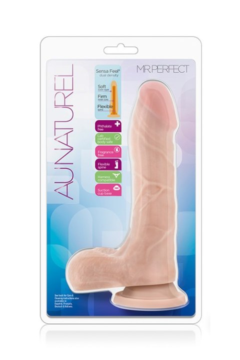 Realistyczne dildo Blush Au Naturel 22 cm TPE z przyssawką