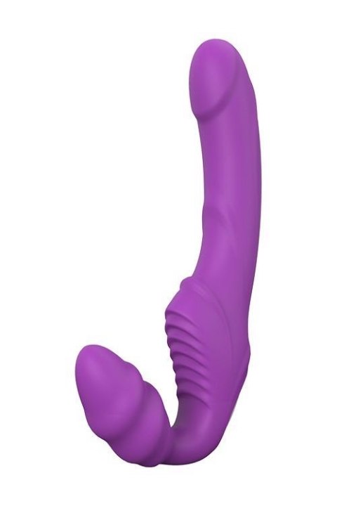 Strapon z wibracją bez ramiączek Double Dipper fioletowy Dream Toys