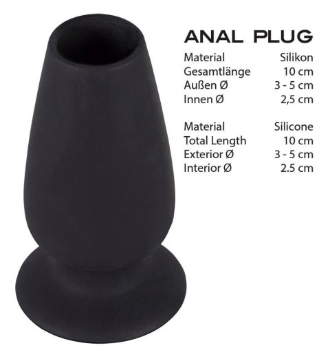 Tunelowy korek analny You2Toys silikonowy 10 cm
