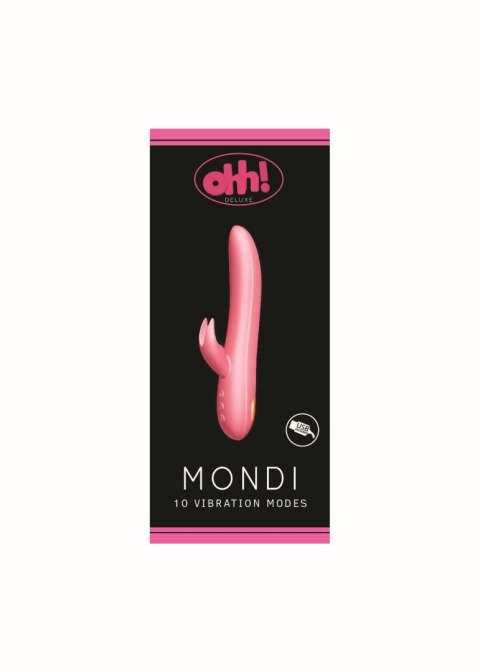 Wibrator króliczek Ohh Mondi różowy USB 208 mm